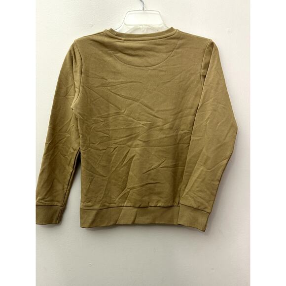 Cactus Boy Tan Khaki "Hey Santa" Santa Dab Long Sleeve Sweatshirt 11/12 NWT - Picture 4 of 10